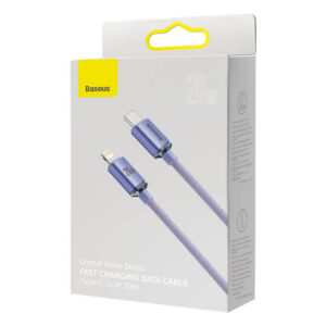 کابل لایتنینگ به تایپ سی بیسوس Baseus Crystal Shine Fast Data Cable CAJY000203