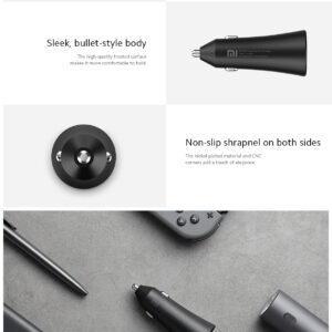 شارژر فندکی شیائومی مدل Mi 37w dual-port car charger